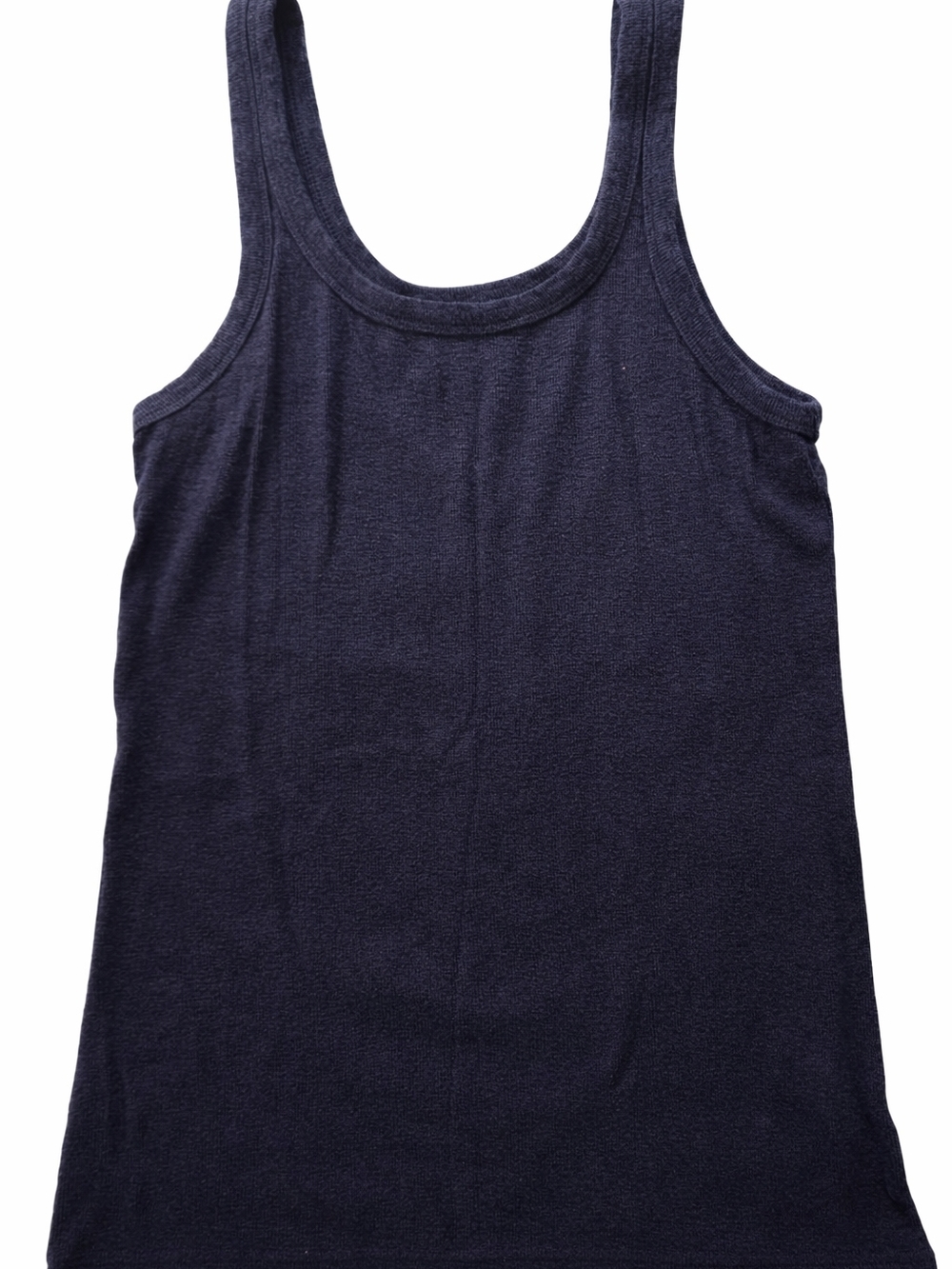 aerie Ribbed Navy Scoop Tank